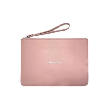 Balenciaga Calfskin Clutch Women's Pink