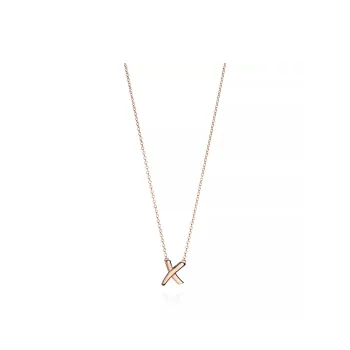 TIFFANY & CO. Necklaces Women's Rose Gold