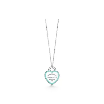 TIFFANY & CO. 925 Sterling Silver Necklaces Women's Cyan