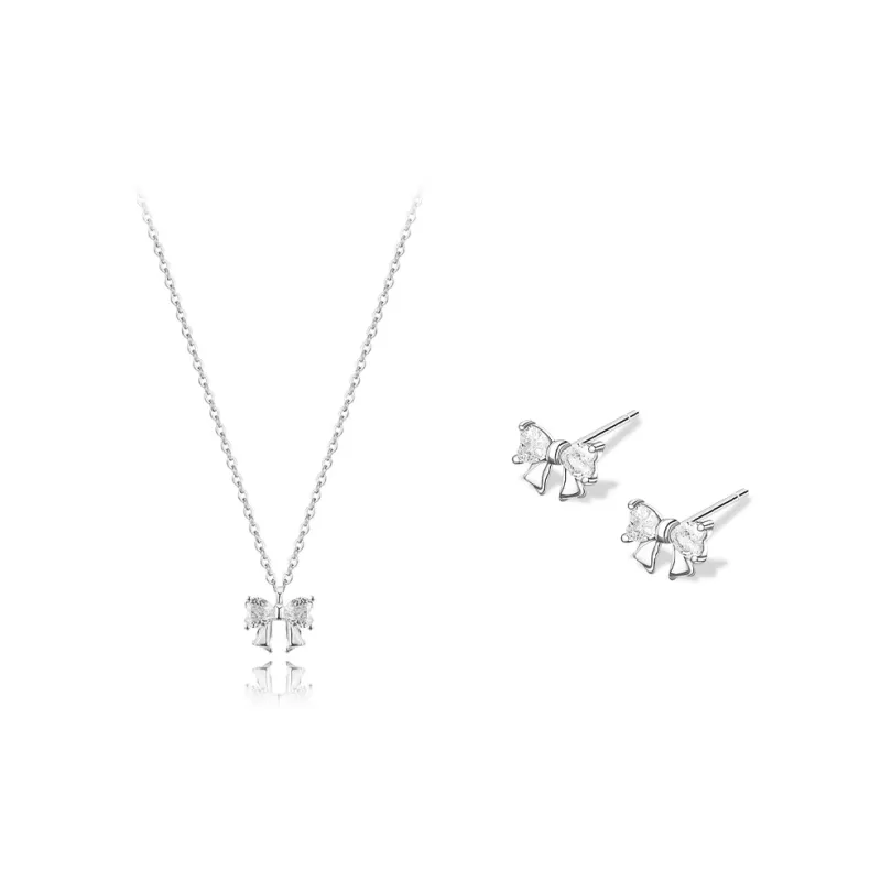 Silver Trim Sterling Silver Necklaces Women's-11