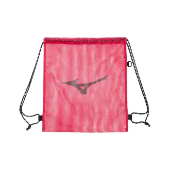 Mizuno Polyester Mesh Rope Backpack Regular Unisex Pink