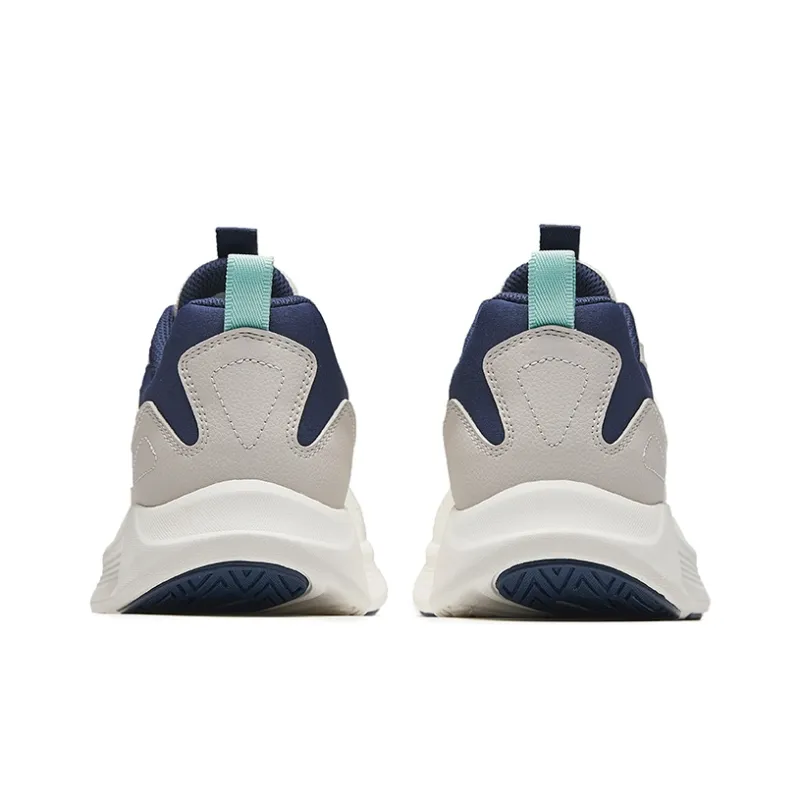 Anta Anti-Slip Wear-Resistant Low-Top Casual Running Shoes Men's White Gray Blue-3