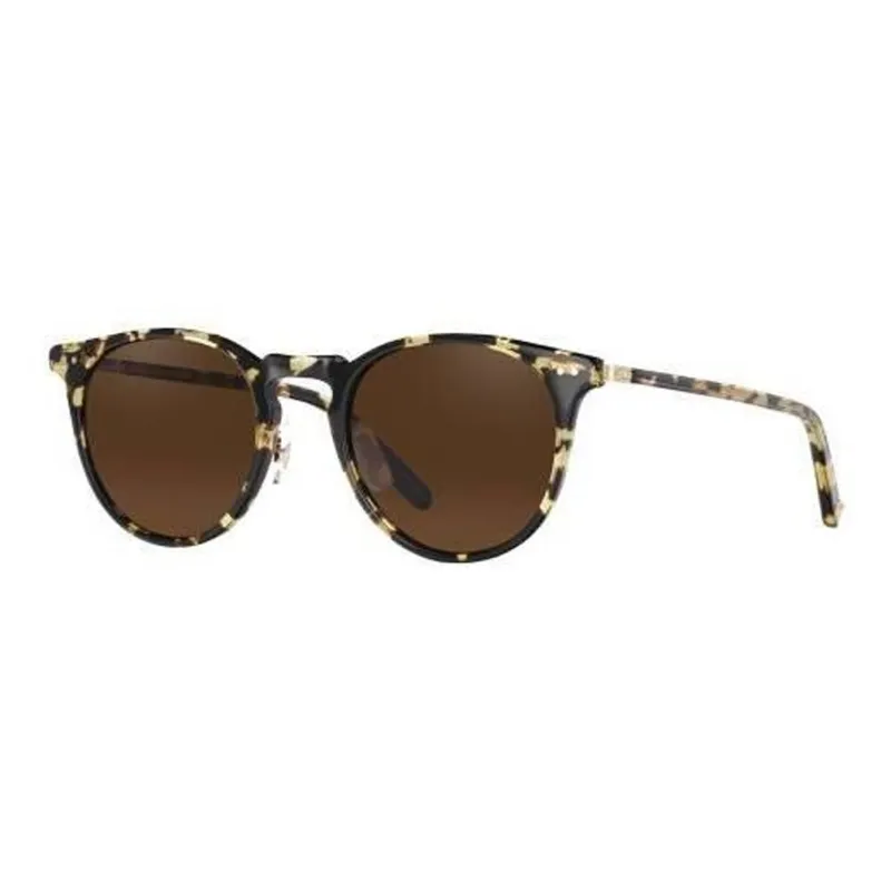 GARRETT LEIGHT Plate Frame Oval Sunglass Unisex-0