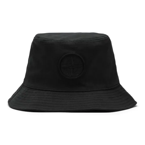 STONE ISLAND Bucket Hats Unisex Black