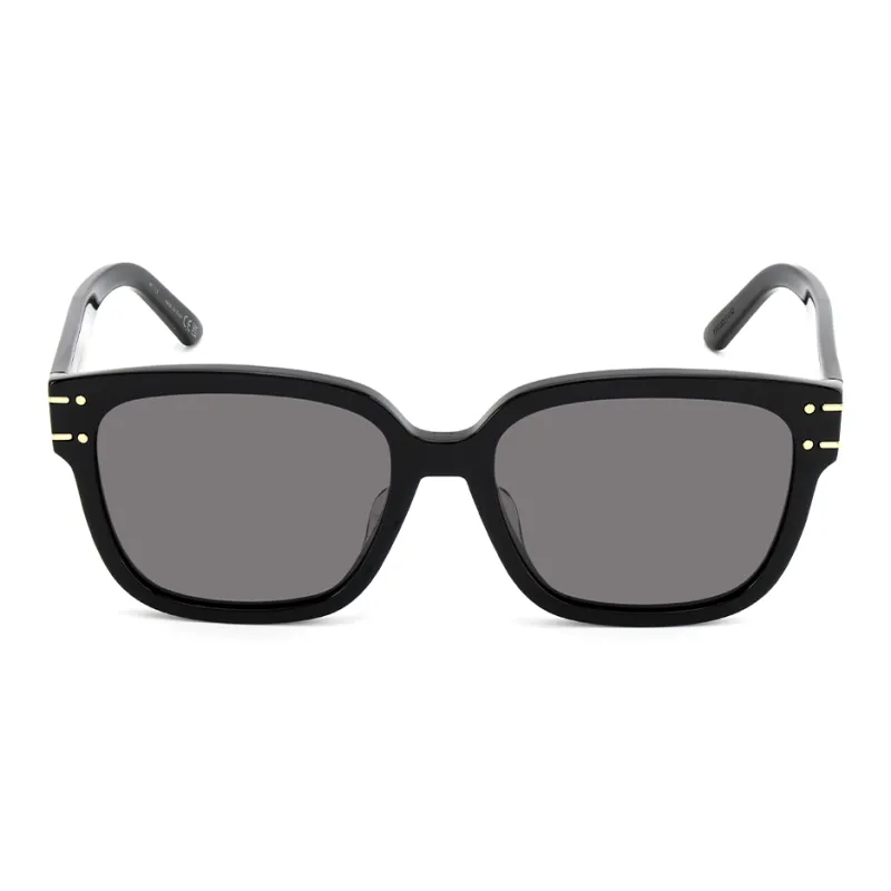 DIOR Acetate Square Sunglasses Women's Black-1