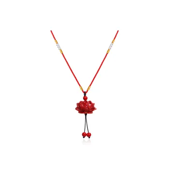 Far Mountain Joe Reconstructed Cinnabar Jade Necklaces Unisex