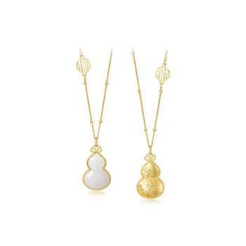 IL&CO. S925 Silver Hetian Jade Pendants Women's Pale Greenish White Jade