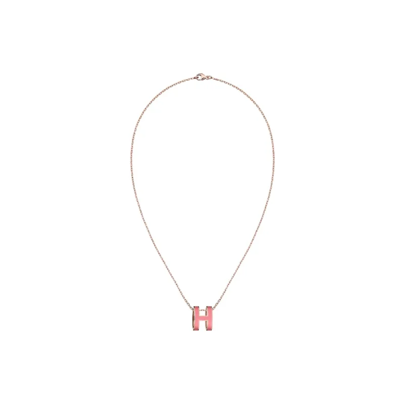 HERMES POP H Collection Gold Plated Necklaces Women's-1