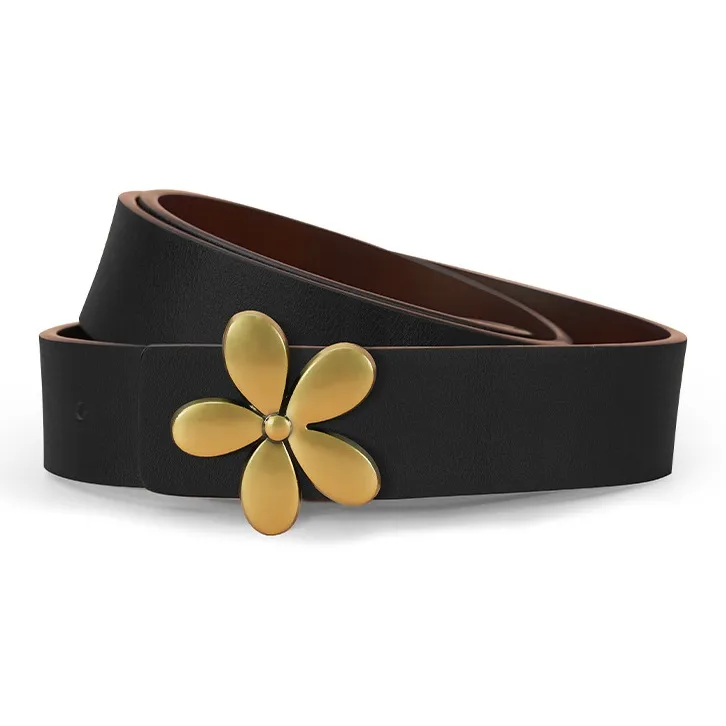 NIUMJ Fashion Trendy Belt With High End Feel Smooth Buckle Instagram Style Accessories Cow Leather Belts Women's 2.8cm-2