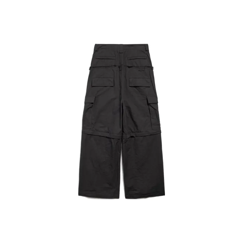 Balenciaga Cut Up Cargo Pants In Black Cargo Pants Unisex Black-1