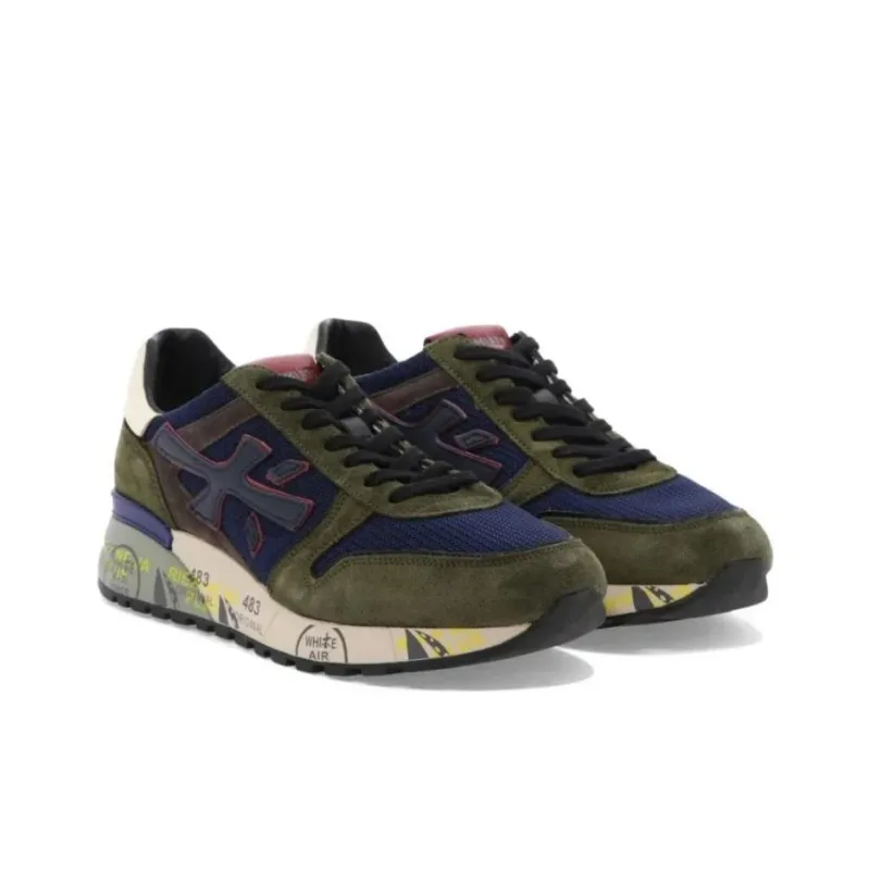 PREMIATA Mick Cushioning Low-Top Casual Shoes Men's Turquoise-2
