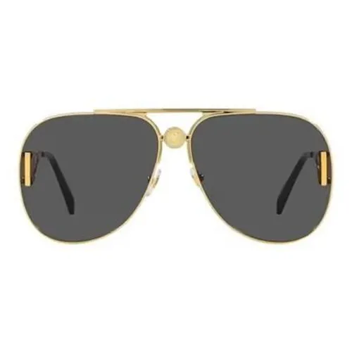 VERSACE Eyewear Logo-plaque Pilot-frame Sunglasses