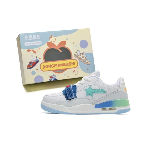 Anime story Skateboard Shoes Unisex Low-Top Color Blue