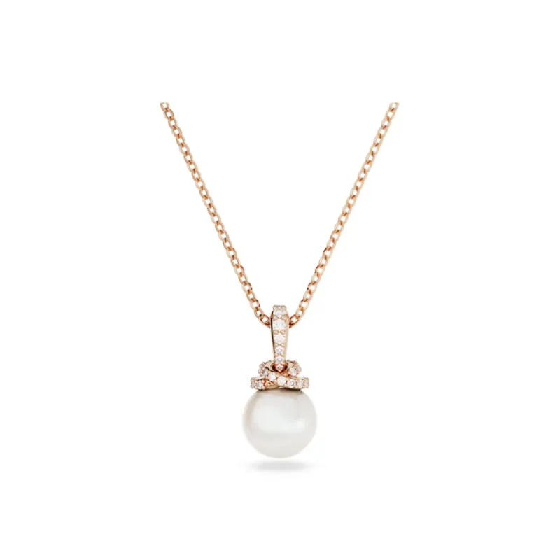 Swarovski Rose Gold Tone Plated Necklaces Women's-0