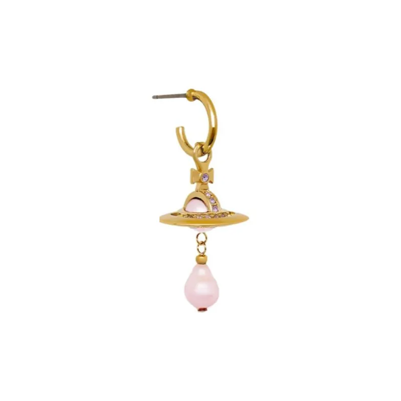 Vivienne Westwood Brass Earrings Women's Pink-2