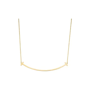 TIFFANY & CO. T 18K Gold Necklaces Women's Gold
