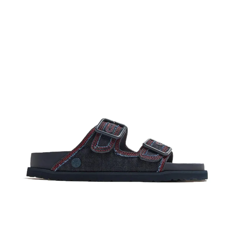 Birkenstock Slip-Resistant Slide Slippers Unisex Black Red-1
