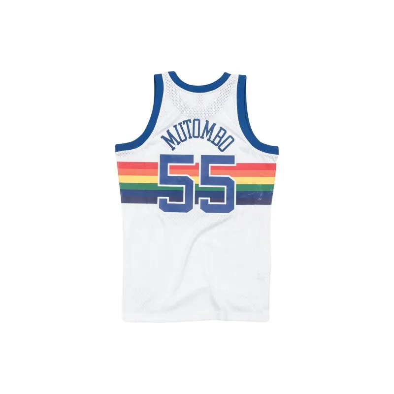 Mitchell & Ness Denver Nuggets 1991 92 Dikembe Mutombo Swingman Jersey-1