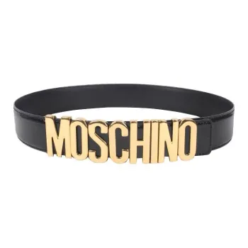 MOSCHINO Logo Plaque Belt