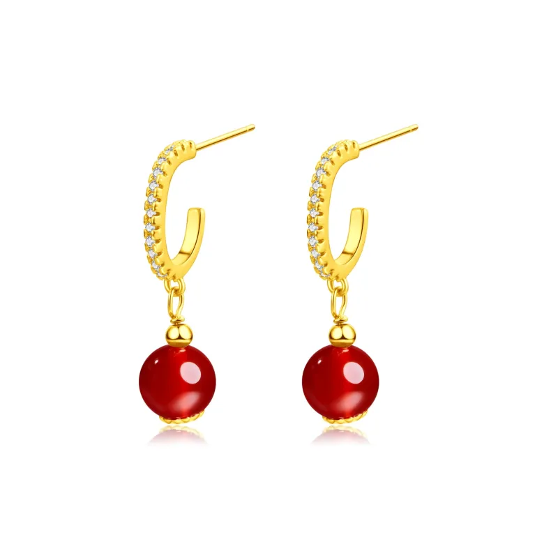 North Cain Agate Earrings Women's-0