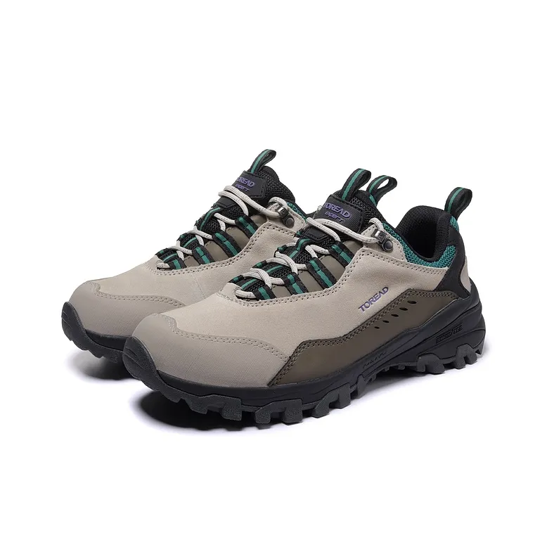 TOREAD Anti Slip Wear Resistant Low Top Trekking Shoes Women's Brown Black-2