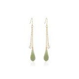 Tassel Teardrop Hoop Earrings