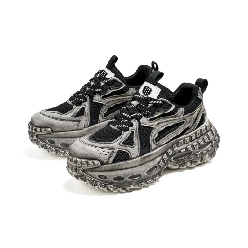 HACKBUTEER Low Top Chunky Sneakers Men's Box-3