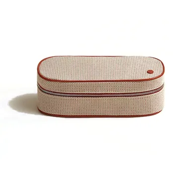 HERMES Jewelry Boxes Unisex Beige/Red