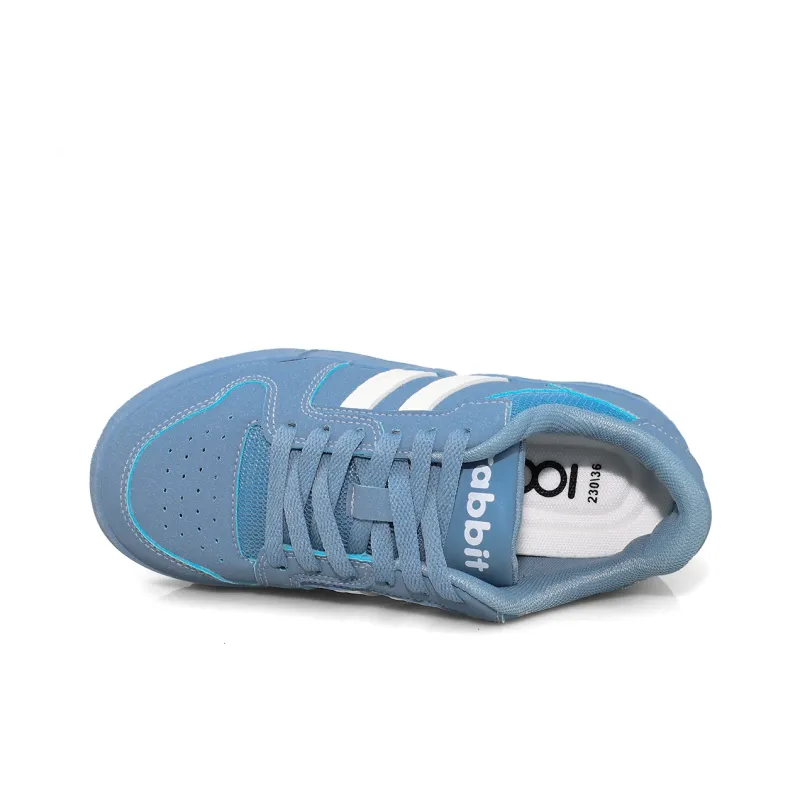 B10CROWN Anti Slip And Wear Resistant Lightweight Low Top Skateboard Shoes Women's Blue-4