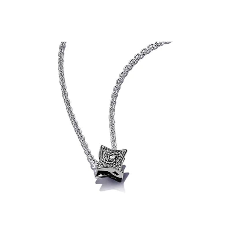 Pandora 925 Sterling Silver Necklaces Women's Silver-1