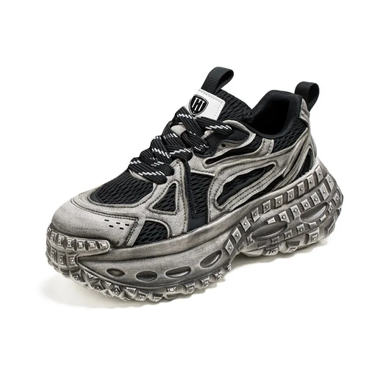 HACKBUTEER Low Top Chunky Sneakers Men's Box-2