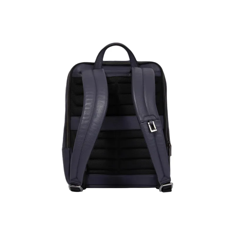 LANCEL Grained Cow Leather Backpack Men's Marine Blue-2