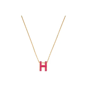 HERMES POP H Collection Rose Gold Plated Necklaces Women's Rose Gold Chain