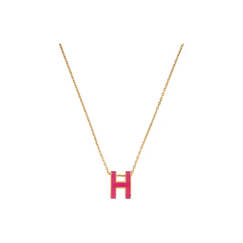 HERMES Pop H Necklace Collection Necklaces Women's Pink