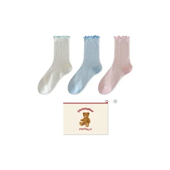 Caramella Mid Calf Socks Women's Box Of 3 Pairs