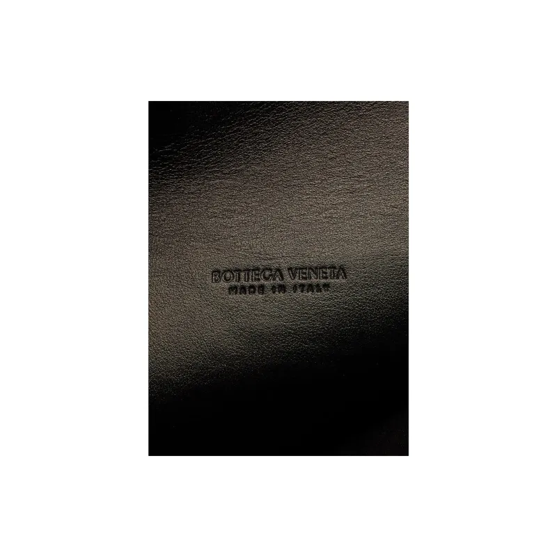 Bottega Veneta POINT Grained Calfskin Clutch Women's Black-5