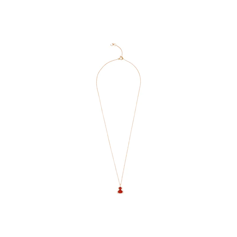 Qeelin 18K Gold Necklaces Women's Red-2