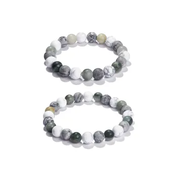 North Cain White Turquoise Bracelets Unisex