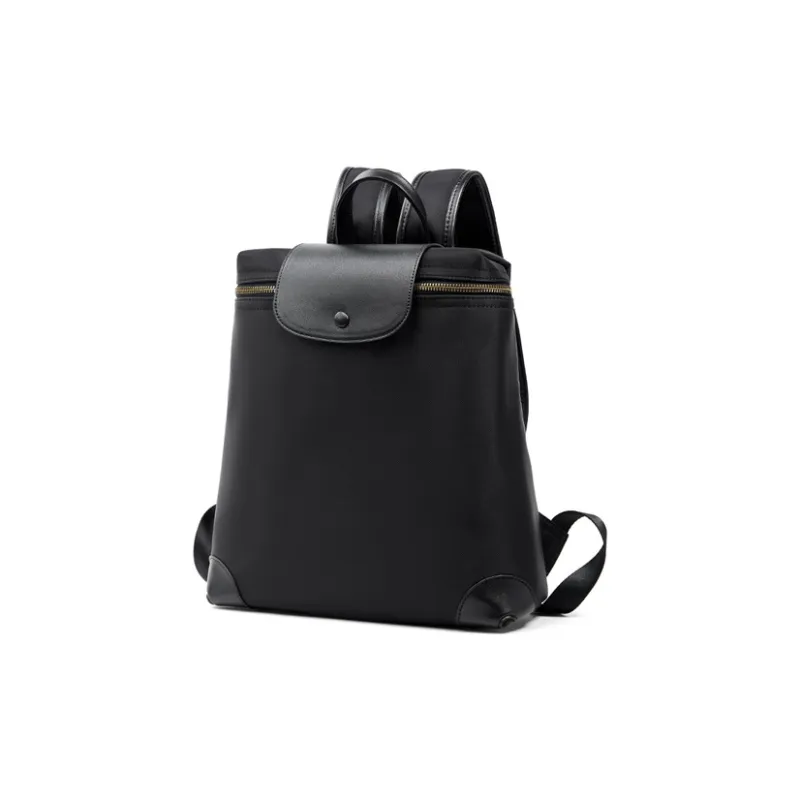 Teenmix Nylon Laptop Backpack Bag Women's Black/Khaki/Blue-1