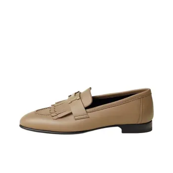 HERMES Royal Loafers Women's Beige