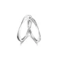 18K White Gold-Closed-End Ring