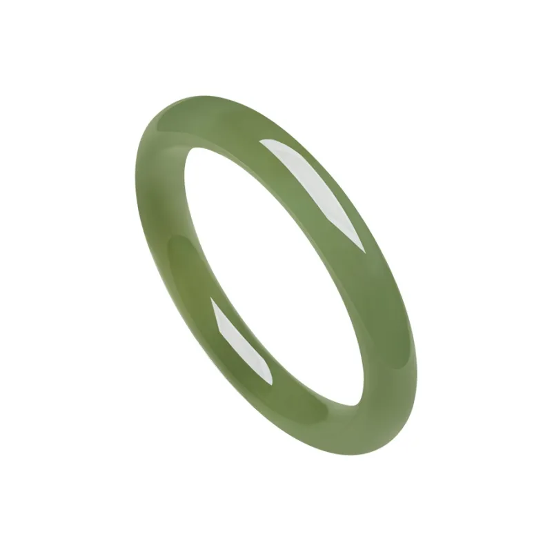 ZHOU LIU FU Bangles Green Jade Women's-35