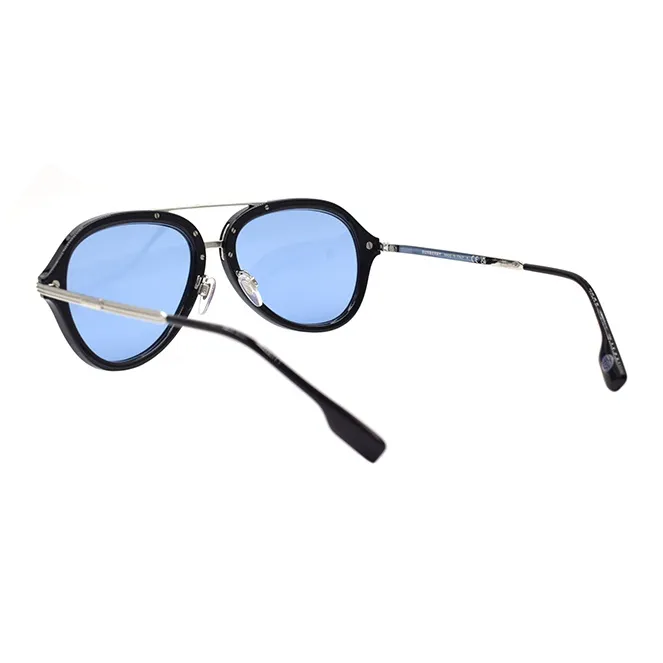 Burberry Sunglasses Men Black/Blue-2