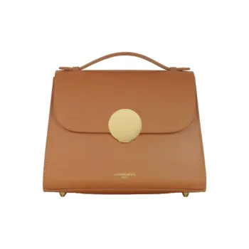 Le Parmentier Genuine Leather Shoulder Bag Crossbody Bag Handbag Regular Women's Cognac