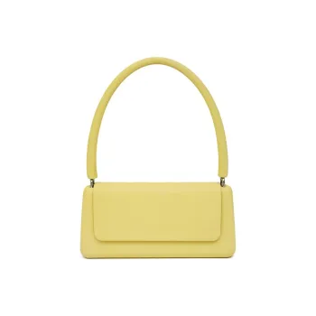 KUNOGIGI Cow Leather Baguette Bag Shoulder Bag Regular Women's Yellow Ceramic/Green Ceramic