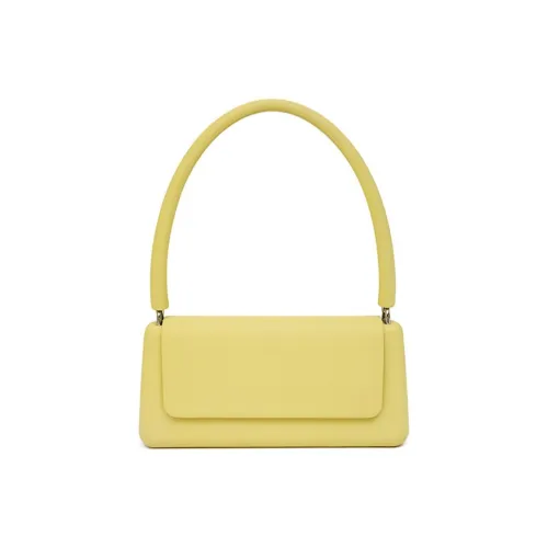 KUNOGIGI Cow Leather Baguette Bag Shoulder Bag Regular Women's Yellow Ceramic/Green Ceramic