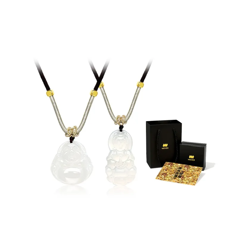 MOVER Chalcedony Jade Necklaces Unisex-5