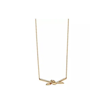 TIFFANY & CO. Knot Collection 18K Gold Necklaces Women's Gold
