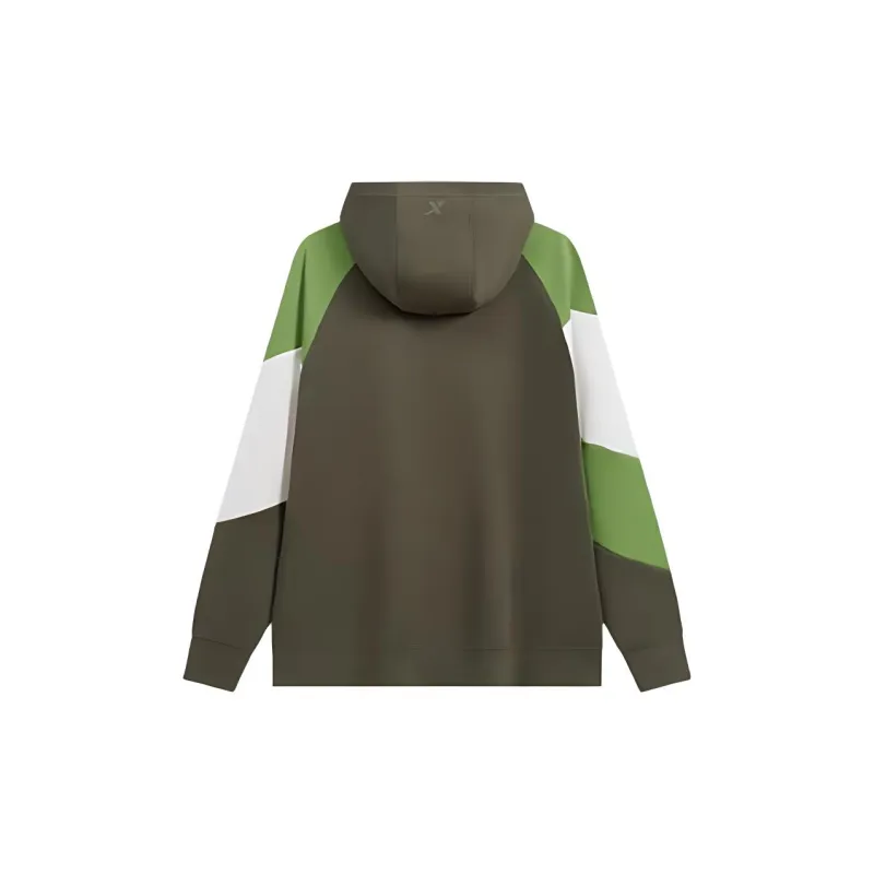 XTEP Basketball Collection Sweatshirt Men's Pine Green/Cotton White/Soft Jade Green-1