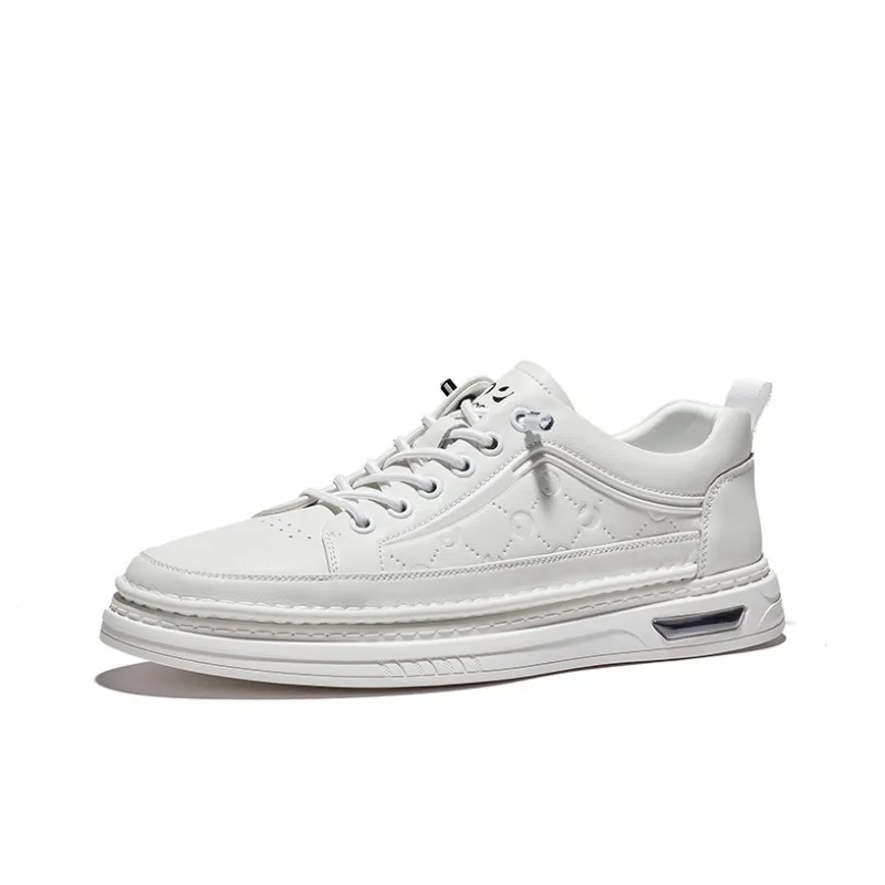 JOSINY Small White Shoes Wear-resistant And Lightweight Low-Top Skateboard Shoes Men's-1